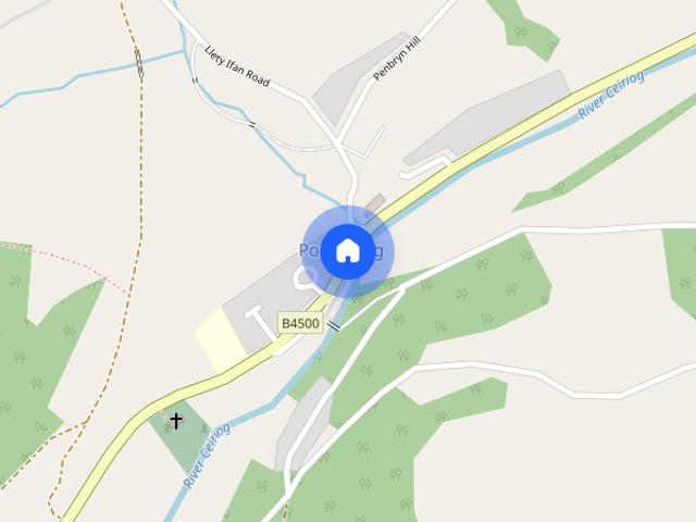 House for rent in Pontfadog, Wales