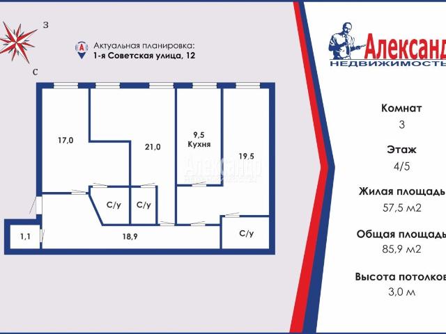 Квартира продажа в Нижегородская Ст-ца