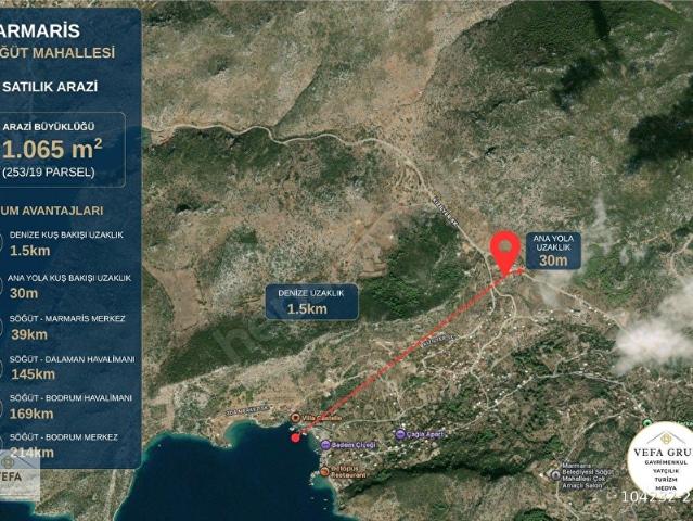Marmaris, Muğla içerisinde satılık Arsa