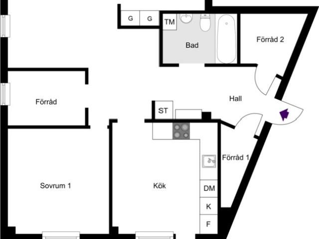 Bostadsrätt till salu i Botkyrka, Stockholm