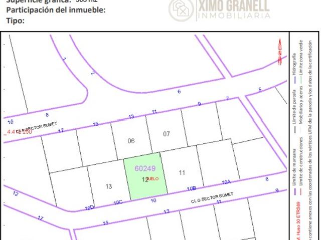 Terreno en venta en Toledo, la Plana Baixa