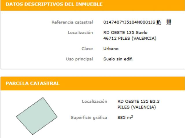 Terreno en venta en Platja de Piles, la Safor