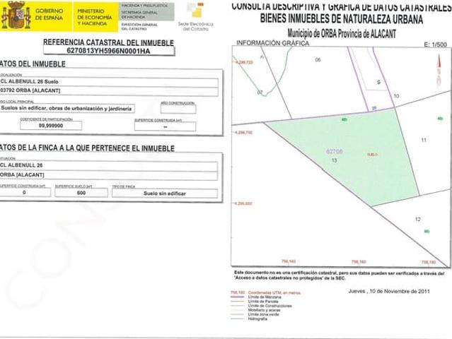 Terreno en venta en Orba, Orbeta