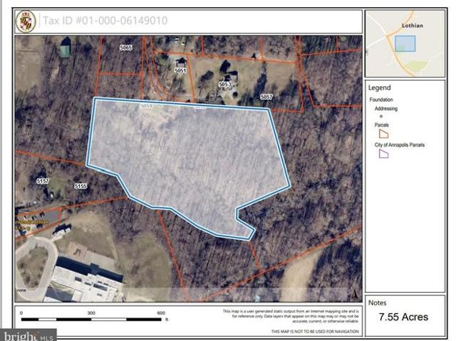Land for sale in Lothian, Maryland