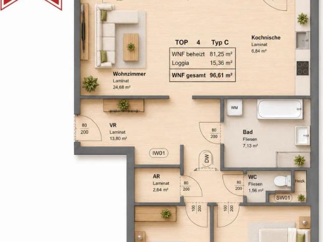 Apartment mieten in Gries, Gersdorf-Feistritz
