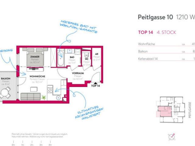 Apartment mieten in Floridsdorf, Wien