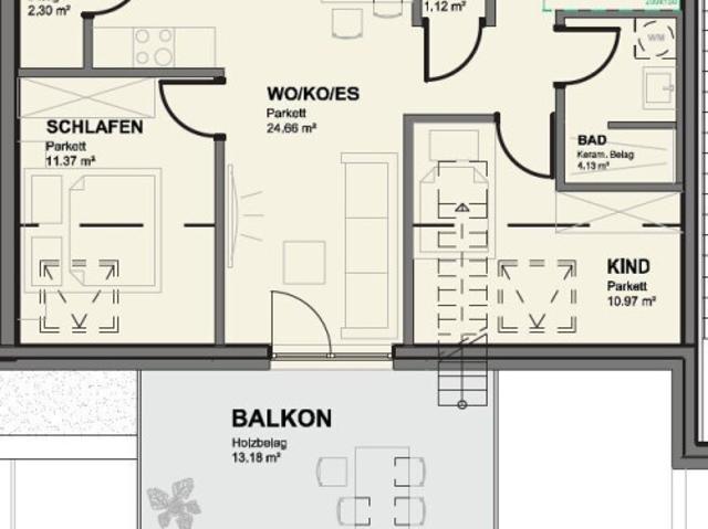 Dachgeschosswohnung kaufen in Liesing, Wien