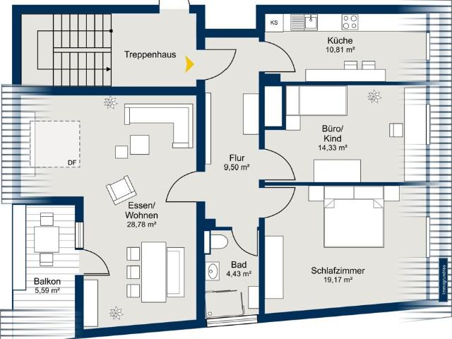 Dachgeschosswohnung kaufen in Wettstetten, Bayern