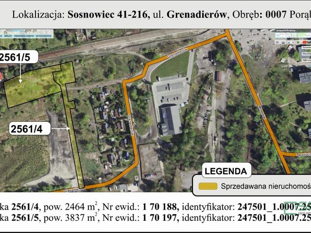 Grunt na sprzedaż w Sosnowiec, Śląskie