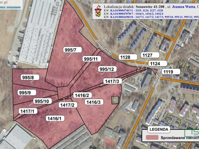 Grunt na sprzedaż w Sosnowiec, Śląskie