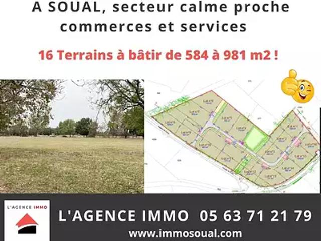 Terrain vente à Castres, Soual