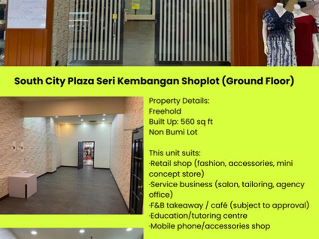 Shop for sale in Seri Kembangan, Majlis Bandaraya Subang Jaya