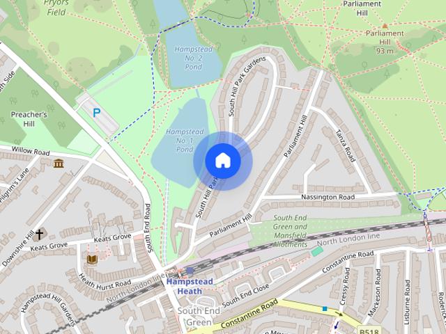 Apartment for rent in Hampstead, Belsize Park