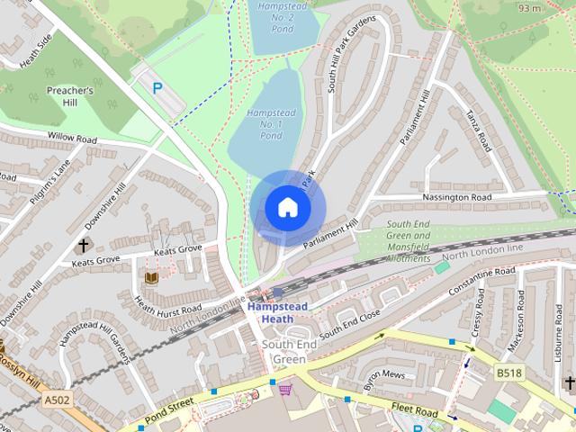 Apartment for rent in South End Green, Greater London