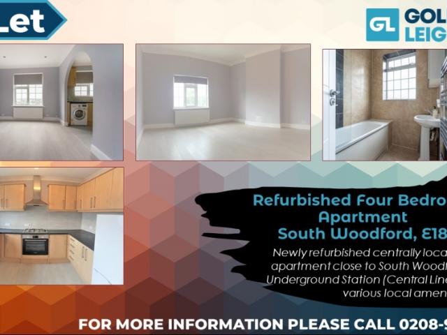 Apartment for rent in South Woodford, Greater London