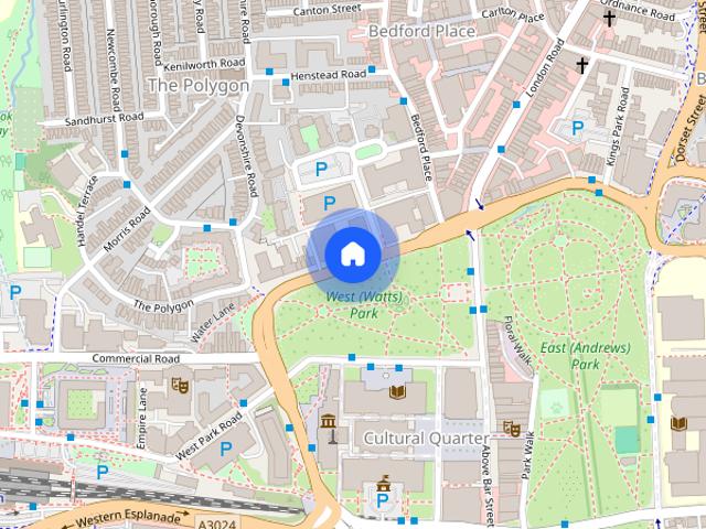 Apartment for rent in The Polygon, City Of Southampton