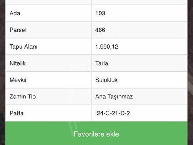 İncik, Kütahya Merkez içerisinde satılık Arsa