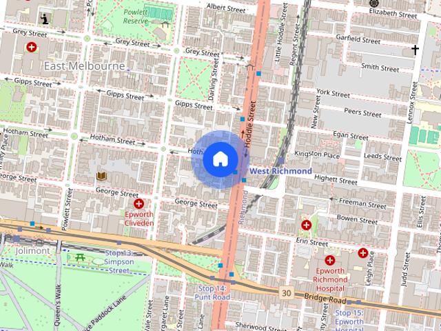 Apartment for rent in Jolimont, Melbourne