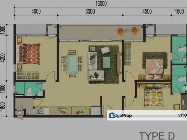 Condominium for rent in Malaka