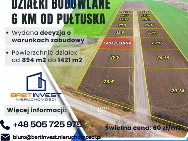 Grunt na sprzedaż w Pułtusk, Mazowieckie