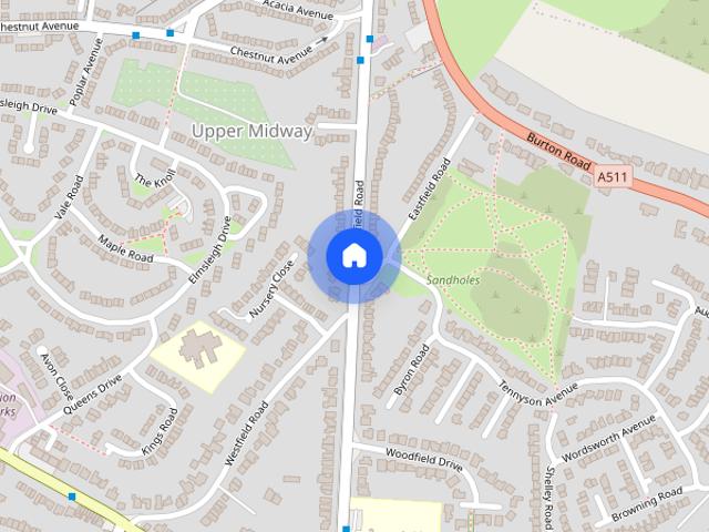 House for rent in Lower Midway, South Derbyshire