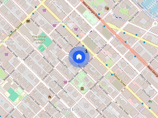 Apartment for rent in Lower Robson, Vancouver
