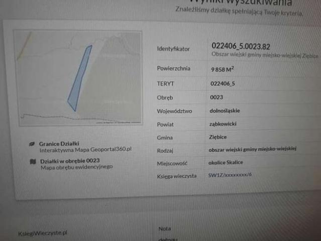 Grunt na sprzedaż w Ziębice, Dolnośląskie