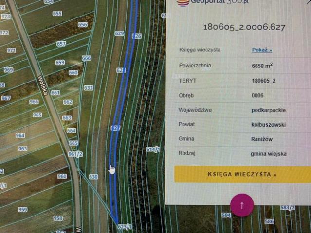 Grunt na sprzedaż w Raniżów, Podkarpackie