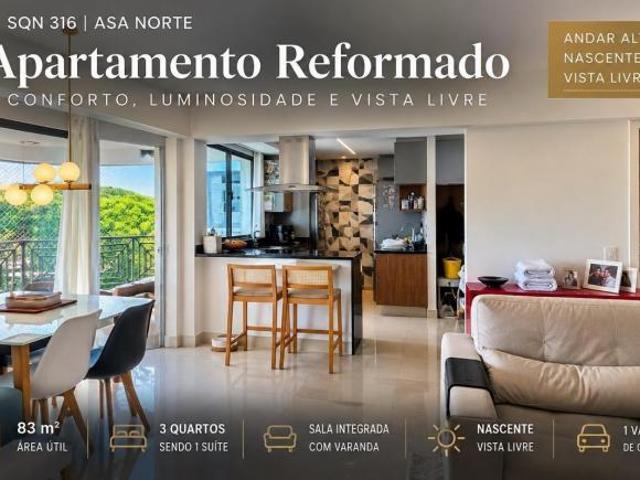 Apartamento venda em SQN 316, Plano Piloto