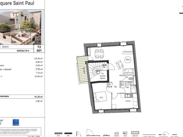 Appartement vente à Lodève, Clermont-l'hérault