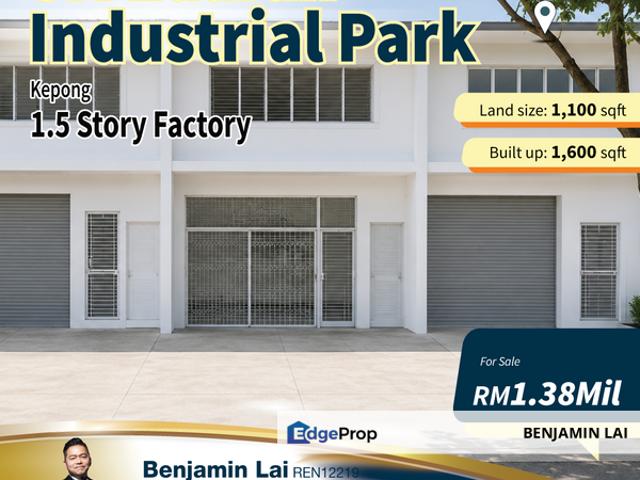 Warehouse for sale in Kepong, Kuala Lumpur