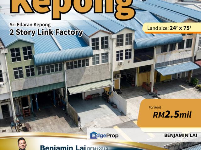 Warehouse for sale in Kepong, Kuala Lumpur