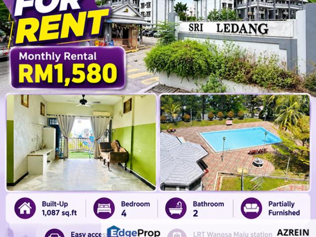 Condominium for rent in Seksyen 10, Kuala Lumpur