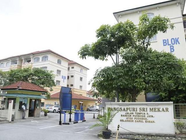 Apartment for rent in Puchong, Majlis Bandaraya Subang Jaya