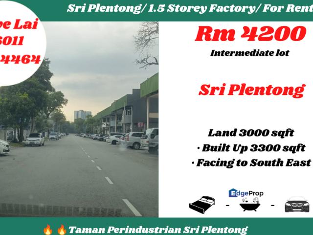 Warehouse for rent in Masai, Johor