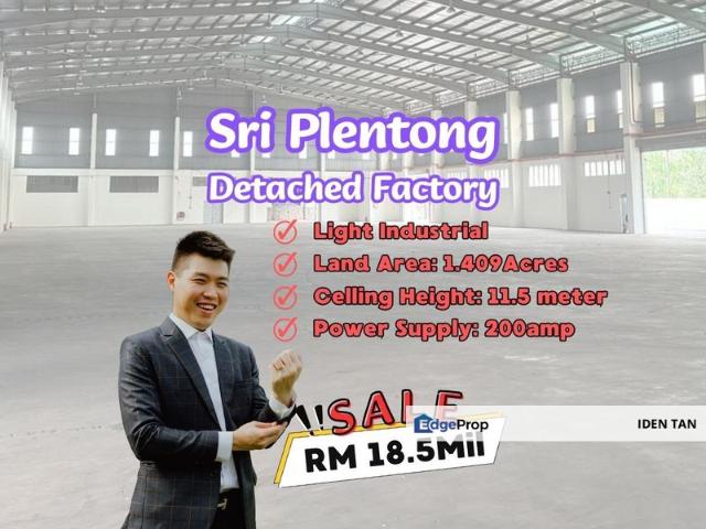 Warehouse for sale in Plentong, Johor Bahru