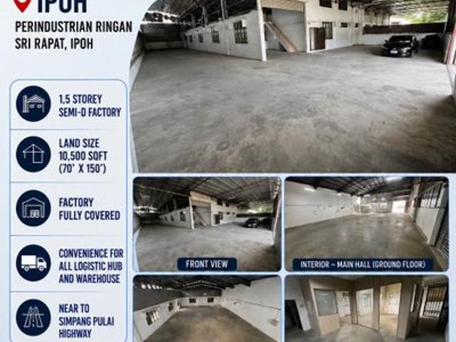 Warehouse for rent in Perak, Tanjong Ipoh