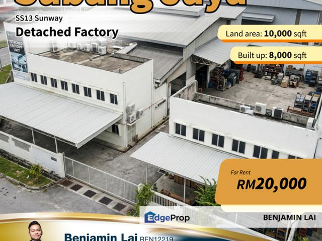 Warehouse for rent in Petaling, Subang Jaya