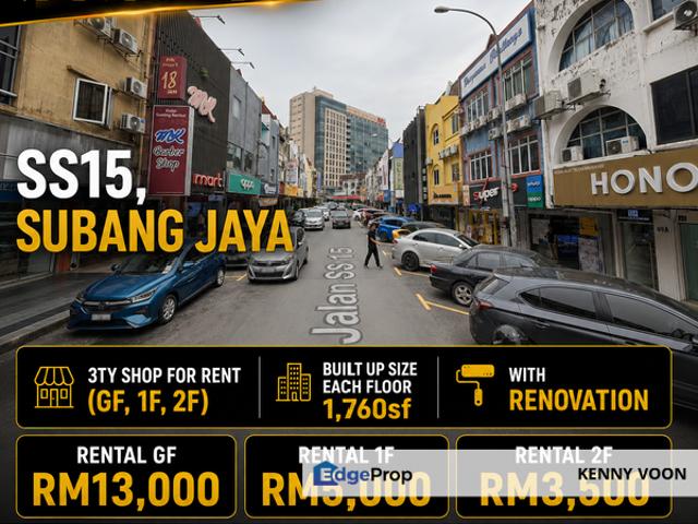 Shop for rent in Petaling, Subang Jaya