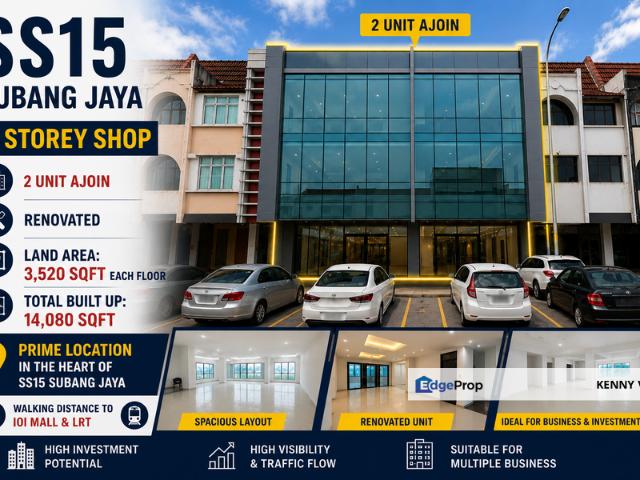 Shop for rent in Petaling, Subang Jaya
