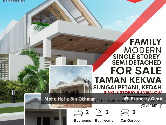 Bungalow for sale in Sungai Petani, Kuala Muda