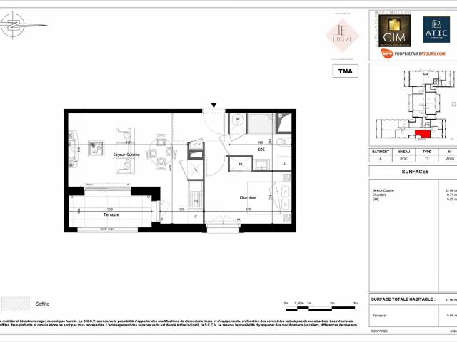 Appartement vente à Tours, Saint-cyr-sur-loire