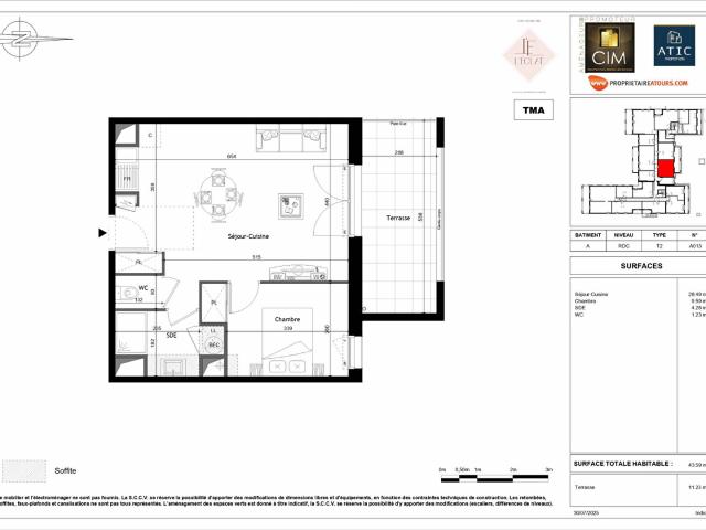 Appartement vente à Tours, Saint-cyr-sur-loire
