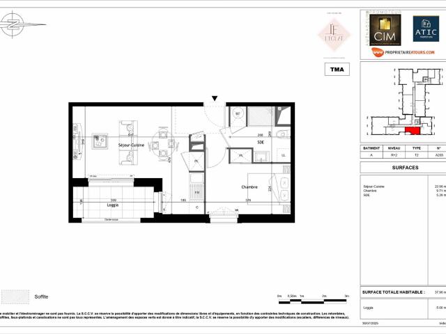Appartement vente à Tours, Saint-cyr-sur-loire