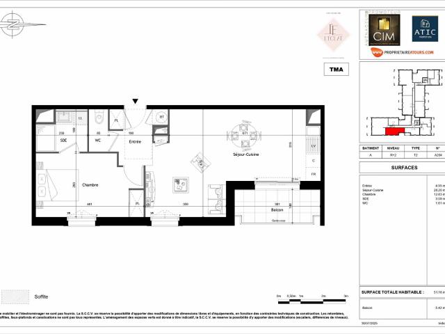 Appartement vente à Tours, Saint-cyr-sur-loire