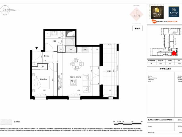 Appartement vente à Tours, Saint-cyr-sur-loire
