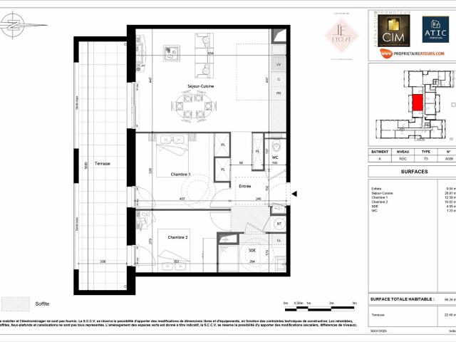 Appartement vente à Tours, Saint-cyr-sur-loire