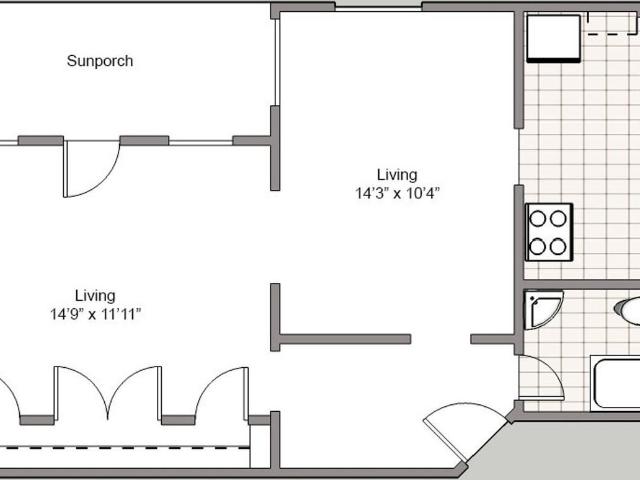 Apartment for rent in Northwest District, Oregonia