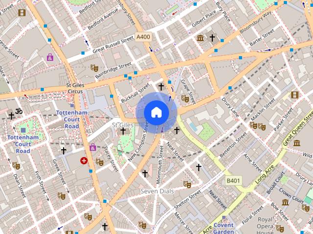 House for rent in Saint Giles, Bloomsbury