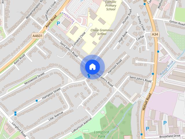 House for rent in Chadsmoor, Staffordshire